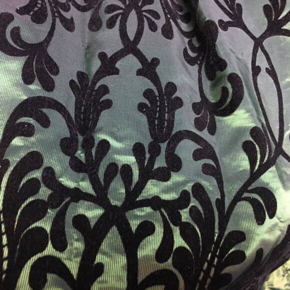 Scott McClintock Green Evening Gown with Velvet - Picture 4 of 6